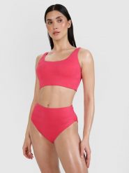 4F Góra od bikini damska - różowa XS. Czerwone bikini damskie 4f, na lato, uniwersalny, bez wzorów. W wyprzedaży za 49.99 zł.