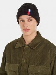 Tommy Jeans Czapka Im Tju Unisex Beanie AU0AU01808 Czarny. Czarne czapki i kapelusze damskie Tommy Jeans, na zimę, bez wzorów, z jeansu. Za 239.99 zł.