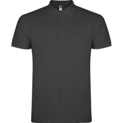Koszulka Polo Męska Z Krótkim Rękawem Star. Szare koszulki polo męskie ROLY, l, bez wzorów, z bawełny, retro, bez ramiączek. Za 50.99 zł.