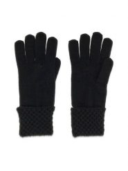 Guess Rękawiczki AW5649 WOL02 Czarny. Czarne czapki i kapelusze damskie Guess, z aplikacjami, z dzianiny. Za 194.99 zł.