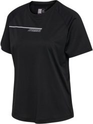 T-shirt damski Hummel hmlCOURT. Czarne t-shirty damskie Hummel, s, bez wzorów, z materiału, klasyczne, bez kołnierzyka. Za 121.50 zł.