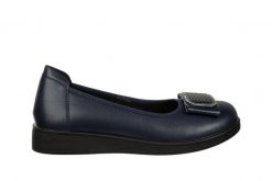 Baleriny Loretta Vitale W9918B Navy 514269, Granatowy, Skóra naturalna - 38. Niebieskie baleriny damskie Loretta Vitale, bez wzorów, ze skóry, bez obcasa. W wyprzedaży za 224.99 zł.