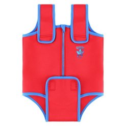 Pianka do pływania dziecięca Speedo Neoprene Baby Suit 2 mm. Czerwone kąpielówki dla chłopców Speedo, bez wzorów. W wyprzedaży za 69.99 zł.