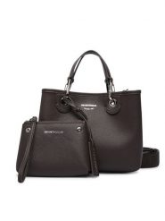 Emporio Armani Torebka EW000361 AF12036 M6458 Brązowy. Brązowe torebki do ręki damskie Emporio Armani, bez wzorów, ze skóry, bez dodatków. Za 1,249.00 zł.