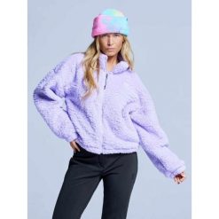 Kurtka Fluffy - Damska - Cztery pory roku - Miś - Liliowa. Fioletowe kurtki snowboardowe damskie POEDERBAAS, xs, bez wzorów, z poliesteru, bez kaptura, narciarskie. Za 264.52 zł.