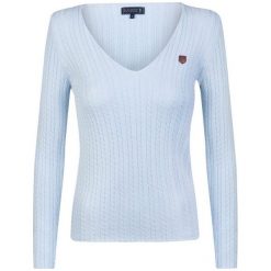 Sir Raymond Tailor Sweter Damski Stones Xl Jasny Niebieski. Niebieskie swetry damskie Sir Raymond Tailor, xl, bez wzorów, bez kołnierzyka, bez ramiączek, bez kaptura. Za 139.00 zł.