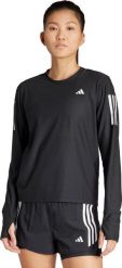 Koszulka damska adidas Own The Run Long Sleeve czarna IN1568 L. Czarne t-shirty damskie Adidas, l, bez wzorów, bez kołnierzyka. Za 301.05 zł.