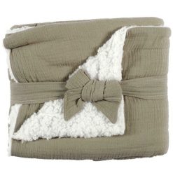 Kocyk dla niemowląt 100x70 cm beżowy. Brązowe kocyki dla dzieci Intesi, z materiału. W wyprzedaży za 84.90 zł.