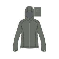 Damska kurtka wodoodporna CMP. Zielone kurtki sportowe damskie CMP, bez wzorów, z kapturem, trekkingowe. Za 290.50 zł.