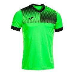 Jersey Joma Eco Supernova. Czarne koszulki sportowe męskie Joma, bez wzorów, z jersey, bez kołnierzyka, bez ramiączek, do piłki nożnej. Za 132.85 zł.