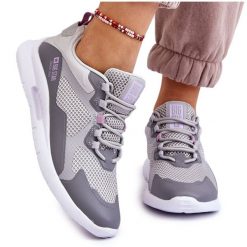 Damskie Buty Sportowe Sneakersy Big Star LL274371 Szare. Szare obuwie sportowe damskie bez wzorów, z gumy. Za 328.54 zł.
