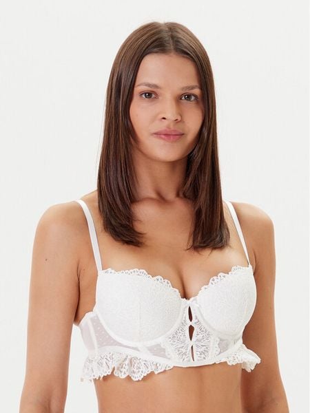 Hunkemöller Biustonosz z fiszbiną 302382 Écru. Biustonosze Hunkemöller, bez wzorów, z syntetyku. Za 109.99 zł.