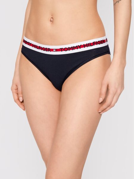 Tommy Hilfiger Figi klasyczne UW0UW02455 Granatowy. Niebieskie figi damskie Tommy Hilfiger, m, bez wzorów, z bawełny. Za 69.99 zł.
