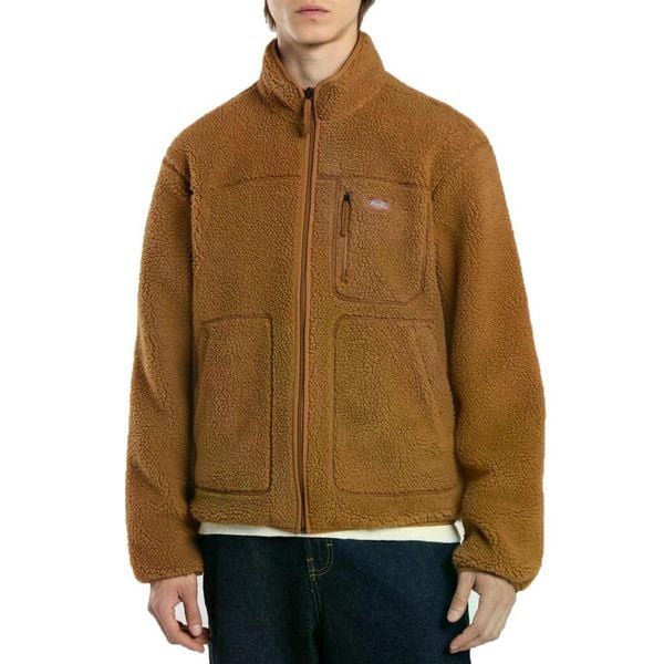 Kurtka DICKIES MOUNT HOPE Brązowy. Brązowe kurtki męskie Dickies, m, bez wzorów, z materiału, klasyczne, bez kaptura. Za 232.99 zł.
