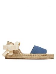 Pepe Jeans Espadryle PLS90684 Niebieski. Niebieskie sandały damskie Pepe Jeans, bez wzorów, z jeansu, bez obcasa, bez zapięcia. Za 189.99 zł.