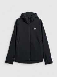 4F Kurtka przejściowa membrana 5000 damska - czarna S. Czarne płaszcze damskie 4f, na jesień, l, bez wzorów, bez kaptura. Za 299.99 zł.