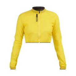 Damska kurtka wodoodporna Mavic Cosmic. Żółte kurtki damskie MAVIC, bez wzorów, bez kaptura, rowerowe. W wyprzedaży za 321.65 zł.