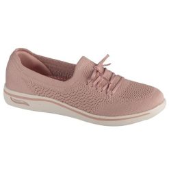 Buty sportowe Sneakersy damskie, On-The-GO Arch Fit Uplift - Florence. Czerwone obuwie sportowe damskie Skechers, bez wzorów, trekkingowe, Skechers Sport. Za 349.99 zł.
