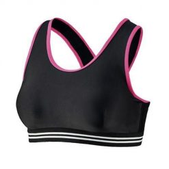 Top bikini Beco Beactive B/C czarno-różowy. Czarne bikini damskie 47 Brand, bez wzorów, z elastanu, bez kołnierzyka, bez ramiączek. Za 193.99 zł.
