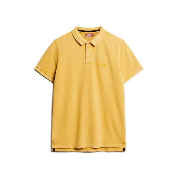 Polo Superdry Destroyed. Żółte koszulki polo męskie Superdry., m, bez wzorów, vintage, bez ramiączek. Za 257.05 zł.