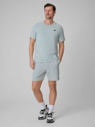 4F Spodenki treningowe szybkoschnące męskie - miętowe S. Niebieskie krótkie spodenki sportowe męskie 4f, m, bez wzorów, ze skóry. Za 149.99 zł.