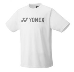 Koszulka tenisowa męska z krótkim rękawem Yonex Uni T-shirt Logo Practice. Białe koszulki sportowe męskie YONEX, m, bez wzorów, z materiału, bez kołnierzyka, bez ramiączek, na fitness i siłownię. Za 100.00 zł.