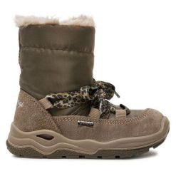 Śniegowce Primigi. Brązowe śniegowce dziewczęce Primigi, z gore-texu, bez zapięcia. Za 399.99 zł.