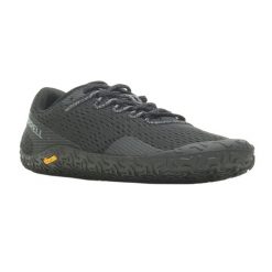 Buty sportowe dla kobiet Merrell VAPRO GLOVE 6. Czarne obuwie sportowe damskie Merrell, bez wzorów, do biegania. Za 487.95 zł.