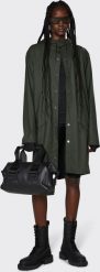 Rains Rains kurtka przeciwdeszczowa unisex LONG JACKET 12020 03 GREEN L. Zielone kurtki damskie Rains, l, bez wzorów, bez kaptura. Za 429.99 zł.