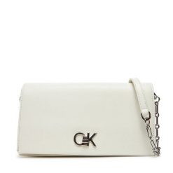 Torebka Calvin Klein. Białe torebki do ręki damskie Calvin Klein, bez wzorów, wizytowe, bez dodatków. Za 479.99 zł.
