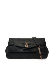Guess Torebka Ella Logo HWPD97 46210 Czarny. Czarne torebki do ręki damskie Guess, z aplikacjami, ze skóry, bez dodatków. Za 584.99 zł.