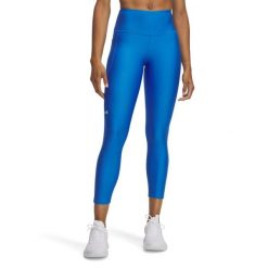 Damskie legginsy z wysokim stanem Under Armour HeatGear. Niebieskie legginsy damskie Under Armour, bez wzorów, na fitness i siłownię. Za 276.50 zł.