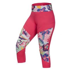 Legging kobieta Ocun Rhea 3/4 pink. Czerwone spodnie materiałowe damskie Ocun, xl, bez wzorów. Za 224.50 zł.