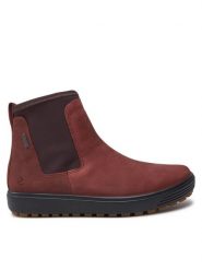 ECCO Botki Soft 7 Tred W 45046302474 Brązowy. Brązowe botki damskie ecco, z nubiku, bez obcasa, na płaskiej podeszwie, bez zapięcia. Za 589.99 zł.