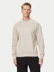 BOSS Bluza 50561510 Beżowy Regular Fit. Brązowe bluzy męskie Boss, l, bez wzorów, z bawełny, bez kaptura. Za 499.99 zł.