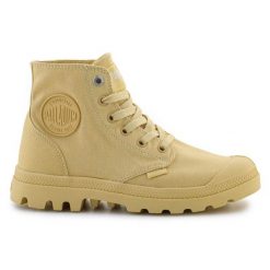 Buty Palladium Mono Chrome 73089-725-M żółte. Żółte trampki i tenisówki damskie bez wzorów, z gumy, bez zapięcia. Za 476.57 zł.