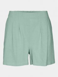 Vero Moda Szorty materiałowe Jesmilo 10279694 Zielony Regular Fit. Zielone szorty damskie Vero Moda, l, bez wzorów, z materiału. Za 69.99 zł.