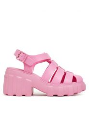 Melissa Sandały Melissa Megan Ad M 33835 Różowy. Czerwone sandały damskie Melissa, bez wzorów, z tworzywa sztucznego, bez obcasa, na słupku, bez zapięcia. Za 369.99 zł.