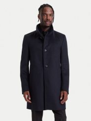 BOSS Płaszcz wełniany H-Hyde-SU-264 50571853 Granatowy Slim Fit. Niebieskie płaszcze męskie Boss, na zimę, m, bez wzorów, z wełny, bez kaptura. Za 2,399.00 zł.