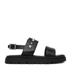 Sandały Guess. Czarne sandały dziewczęce Guess, bez zapięcia. Za 219.99 zł.