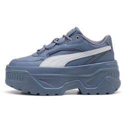 Damskie Sneakers Puma Karmen X tra. Niebieskie obuwie sportowe damskie Puma, bez wzorów, ze skóry ekologicznej, na fitness i siłownię. Za 490.00 zł.