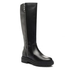 Kozaki MICHAEL Michael Kors. Czarne kozaki damskie MICHAEL Michael Kors, bez obcasa, na płaskiej podeszwie. Za 1,849.00 zł.