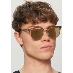 Okulary przeciwsłoneczne - Brązowy. Okulary przeciwsłoneczne męskie marki Reserved. Za 49.99 zł.
