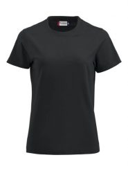 Clique Premium-T Women T-shirt z okrągłym dekoltem, bawełna, czarny – black. Czarne t-shirty damskie CLIQUE, l, bez wzorów, z bawełny, bez kołnierzyka. Za 112.69 zł.