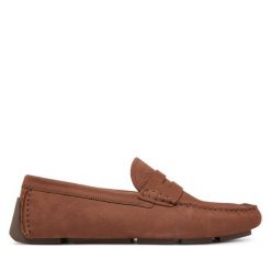 Mokasyny Calvin Klein. Brązowe mokasyny męskie Calvin Klein. Za 419.99 zł.