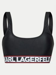 KARL LAGERFELD Góra od bikini 240W2221 Czarny. Czarne bikini damskie KARL LAGERFELD, xs, bez wzorów. Za 329.99 zł.