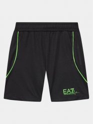 EA7 Emporio Armani Szorty kąpielowe 3DBS61 BJVFZ 1200 Czarny Regular Fit. Czarne kąpielówki dla chłopców EA7 Emporio Armani, bez wzorów, z syntetyku. Za 179.99 zł.