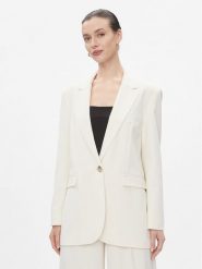 MAX&Co. Marynarka Insegna Biały Regular Fit. Białe żakiety damskie MAX&Co., bez wzorów, z syntetyku. Za 639.99 zł.