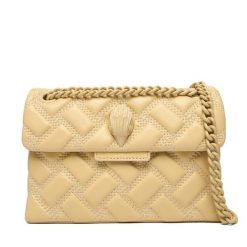 Torebka Kurt Geiger. Żółte torebki do ręki damskie Kurt Geiger, bez wzorów, wizytowe, bez dodatków. Za 539.99 zł.