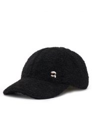 KARL LAGERFELD Czapka z daszkiem B4W33036 Czarny. Czarne rękawiczki damskie KARL LAGERFELD, bez wzorów, z poliesteru. Za 339.99 zł.